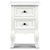 Artiss Vintage Style Bedside Side Table with 2 Drawers - White