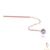 NEW Lulu Flamingo Rose Gold Plated 925 Dot Thread Through Earrings