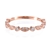NEW Lulu Flamingo 9ct Solid Rose Gold Natural Diamond Shanie Ring