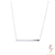 NEW Lulu Flamingo Sterling Silver 925 Bar Necklace
