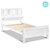 Artiss King Single Size Wooden Bed Frame with Storage Shelf