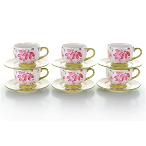 Pack of 6 set Stoneage Ceres Teacup & Sa