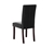 2 x PU Leather Palermo Dining Chairs High Back - Black