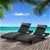 Gardeon Set of 2 Outdoor Wicker Sun Lounges - Black