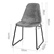 Artiss Set of 2 PU Leather Dining Chairs - Grey