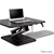 Height Adjustable Standing Desk Black