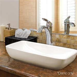 Cefito Ceramic Rectangle Sink Bowl - Whi