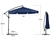 Wallaroo Cantilever Market umbrella 3.0m - Blue