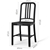 Set of 2 Replica Emeco Navy dining chair Black
