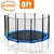 Blizzard 8 ft trampoline with net - Blue