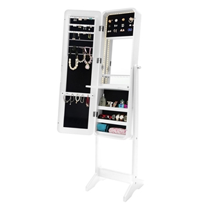 Mirror Jewellery Cabinet FLASHY - White 