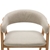 Artiss Fabric and Wood Armchair - Beige