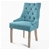 French Provincial Oak Leg Chair AMOUR - BLUE