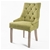 French Provincial Oak Leg Chair AMOUR - GREEN