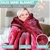 600GSM Double-Sided Queen Faux Mink Blanket - Red