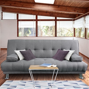 Sarantino 3 Seater Linen Sofa Bed Couch 
