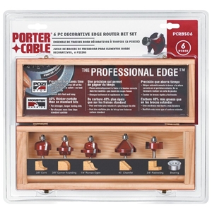 Porter Cable PCRBS06 6Pc Decorative Edge