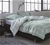 Printed Quilt Cover Set Green Check - KING