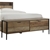 Queen Size Storage Bed Farme in Oak with Particle Board Contraction