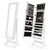 Mirror Jewellery Cabinet 2x Drawer LOWE - WHITE