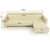 Corner Sofa Bed Couch with Chaise - Beige