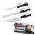 Star Set of 3 Kitchen Knife Set Block Set Stainless Steel Kitchen Knives