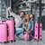 Wanderlite 3PC Luggage Suitcase Trolley - Pink