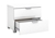 Kyana High Gloss 2 Drawer Side Table - White