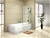 900 x 1450mm Frameless Bath Panel 10mm Glass Shower
