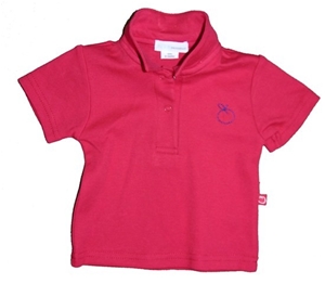 Plum Baby Red Polo Top in 100% Cotton