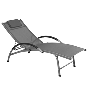 Gardeon Outdoor Recliner Lounge - Grey