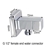 G 3/4" Sqaure Washing machine taps 1/4 Turn Laundry Stop one only