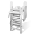 Gardeon Adirondack Chair with Ottoman - White