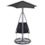 Gardeon Hanging Chair with Umbrella Black