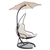 Gardeon Hanging Chair with Umbrella Beige