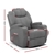 Artiss Massage Sofa Chair Recliner Electric Swivel Lounge 8 Point Heated