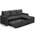Artiss Sofa Bed Lounge Set 3 Seater Couch Storage Chaise Corner Fabric