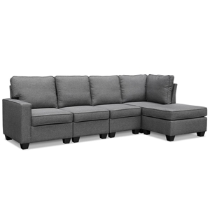 Artiss 5 Seater Sofa Bed Lounge Chair Ch