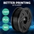 3D Printer Filament PLA 1.75mm 1kg Roll Accuracy 0.02mm Spool Black