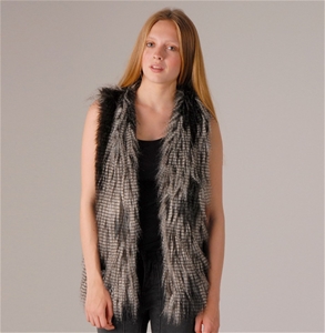 Fate Top Of The Town Faux Fur Vest