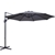 Instahut Deluxe Roma Outdoor Garden Umbrella Patio 360 Degree Charcoal