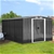 Giantz 2.57 x 3.12m Steel Base Garden Shed with Roof - Grey
