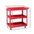 New Giantz Tool Cart 3-Tier Parts Steel Trolley Storage Organizer Red