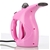 Hand Steam Cleaner Garment Clothes Steamer Compact Portable Quick Heat Pink