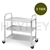 SOGA 3 Tier S/S Kitchen Dining Food Cart Trolley Utility - 85x45x90cm Med