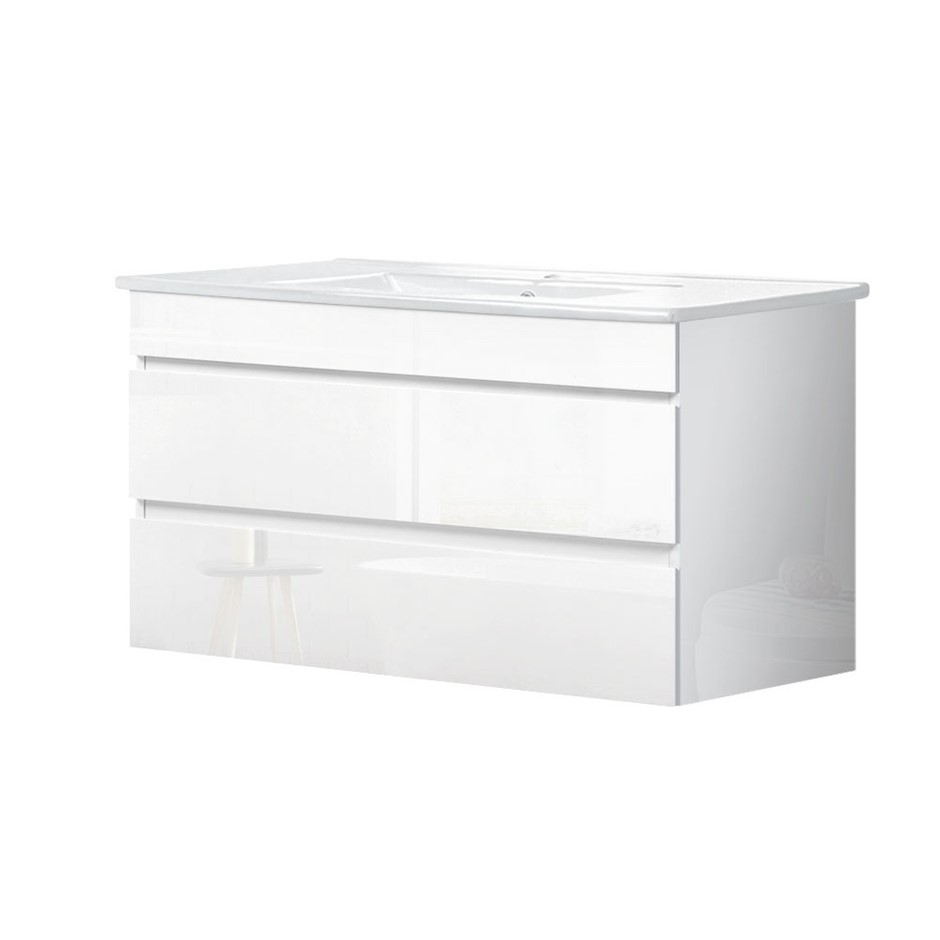Minimalist White Bathroom Vanity Unit 900mm Grays Minimalist White Bathroom Vanity Unit 900mm Grays