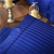 Kensington 1200TC 100% Egyptian Cotton Sheet Set In Stripe-Double - Indigo