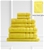Royal Comfort Eden 600GSM 100% Egyptian Cotton 8 Piece Towel Pack - Yellow