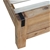 Bed Frame Double in Wood Veneered Acacia Bedroom Timber Slat in Oak