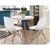 Artiss Replica Eames DSW Eiffel Dining Table 4 Seater Timber Round White